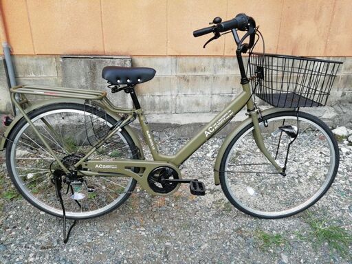 ２６インチシティサイクル　6段変速　ほぼ新品