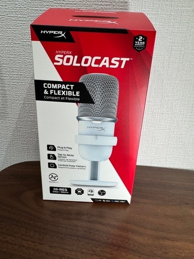 【PCマイク】HyperX Solocast【美品・付属品完備】