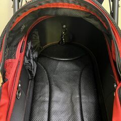 使用少 Air Buggy DOME GMP-D エア バギー ドーム ペット用バギー ドッグカート 犬用カート 2019年製 レッドxブラック