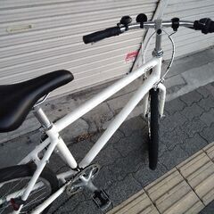 Cream[クリーム]26吋 クロスバイク アルミ/7speed/LEDオート