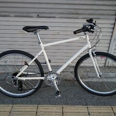 Cream[クリーム]26吋 クロスバイク アルミ/7speed/LEDオート