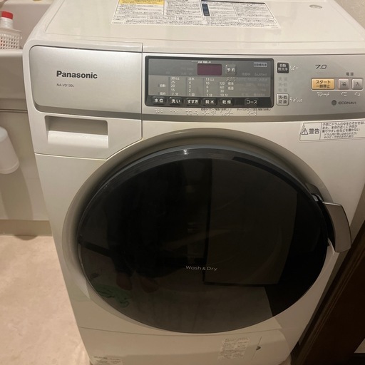 引取限定パナソニックドラム式洗濯乾燥機