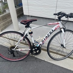 SIAFEI クロスバイク ATX980 SPEED G5 白×赤