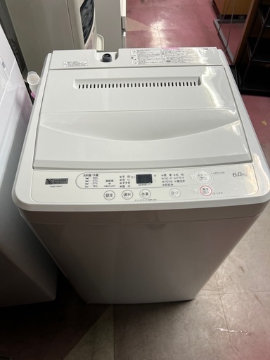 【八戸市内配送無料】6kg 洗濯機 2022年式　YAMADA　YWM-T60H1