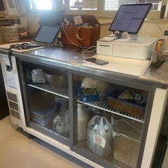 ホシザキ　コールドテーブル　ガラスドア　