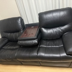 電動ソファー3人掛け｜ブラック｜ヤマダ電機