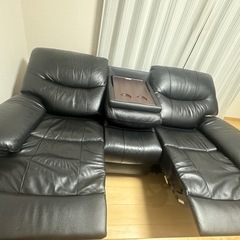 電動ソファー3人掛け｜ブラック｜ヤマダ電機