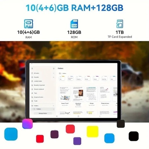 タブレット Android 14 Go オクタコアタブレット、10GB+128GB/1 TB 拡張　ブラック　★新品未開封★