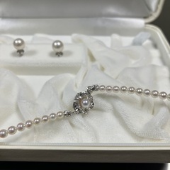 最終値下⭐︎真珠ネックレスイヤリングセット