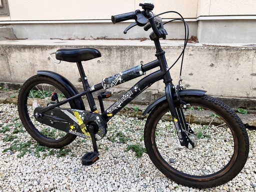 幼児用自転車男の子18インチ艶消し黒