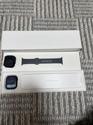美品　 Apple Watch Series7 45mm ミッドナイト GPSモデル　バンドは新品未使用未開封 ミッドナイトスポーツバンド