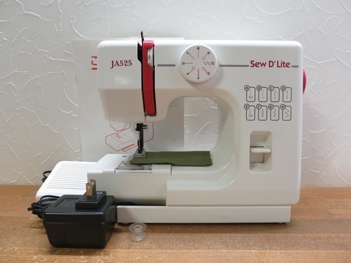 ジャノメ ミシン JA525（Amazon | JANOME コンパクト電動ミシン