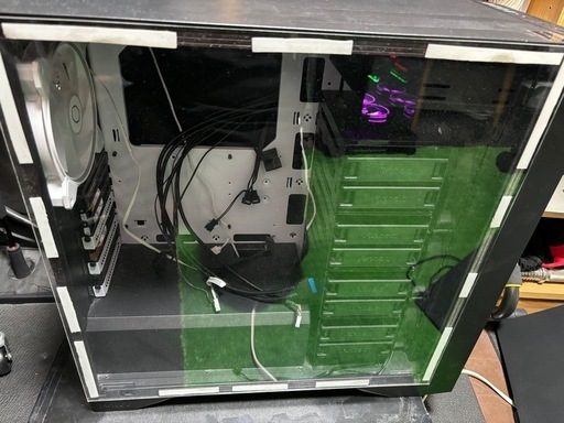 自作PCケース　Antec p101 アクリル板付き