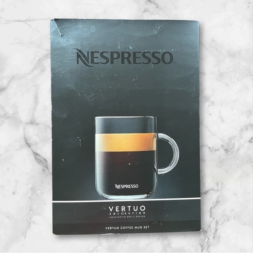 NESPRESSO ガラスカップとスプーン2セット入