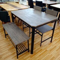 ★ジモティ割あり★ NITORI　ダイニングテーブルセット ベンチ+椅子2脚　ナチュラル　クリーニング済　YJ4082 ☆ジモティ割あり☆ NITORI ダイニングテーブルセット ベンチ+椅子2脚