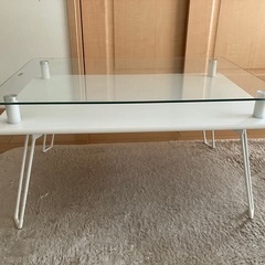 ガラス テーブルの中古が安い！激安で譲ります・無料であげます 