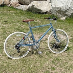 26インチ　クロスバイク自転車
ブルーグレー