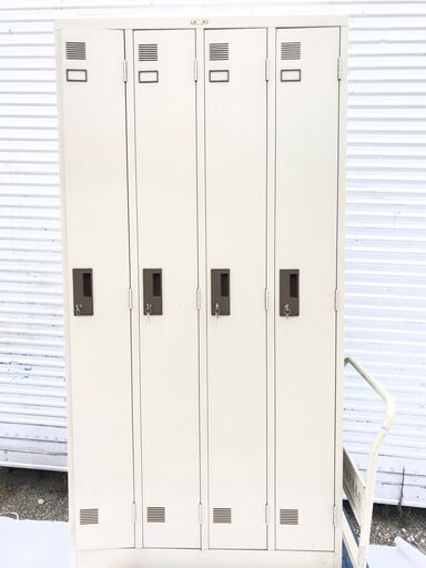■12■NAIKI ロッカー 4人用 4連 スチール製 ナイキ 事務所 オフィス 収納 オフィス 事務所 工場 店舗
