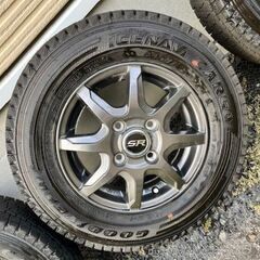 145/R12　2023年12月購入・バリ溝のスタッドレスセットです。