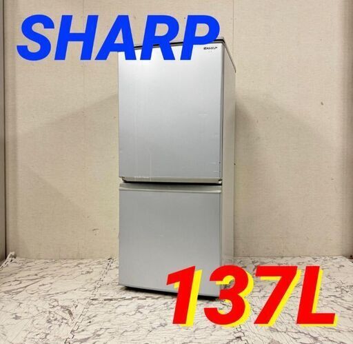 19927  SHARP 一人暮らし2D冷蔵庫  137L ◆大阪市内・東大阪市他 6,000円以上ご購入で無料配達いたします！◆ ※京都・高槻・枚方方面◆神戸・西宮・尼崎方面◆生駒方面、大阪南部方面　それぞれ条件付き無料配送あり！