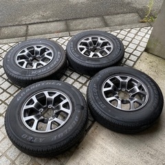 【アルミ】ジムニーシエラ JB74 純正ホイールタイヤ 4本セット【500km走行】