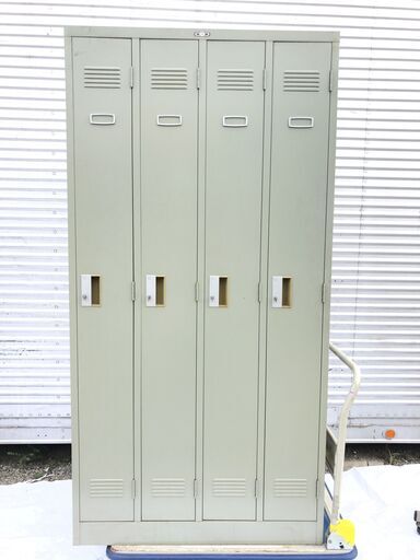 ■18■NAIKI ロッカー 4人用 4連 スチール製 ナイキ 事務所 オフィス 収納 オフィス家具 工場 店舗