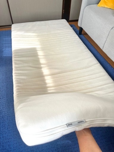イケア TUSSÖY トゥッソイ マットレストッパー（パッド）, ホワイト, 90x200 cm