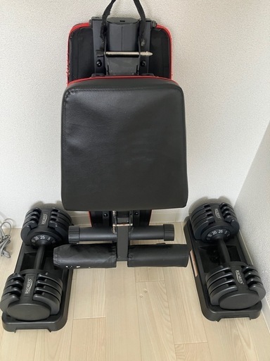 調節可能ダンベル24kg×2個セット + インクラインベンチ 家庭用フィットネス Amazon | GOGOJUMP 調節可能ダンベル24kg×2個セット + インクライン