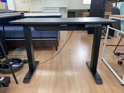 昇降式デスク 山善 デスク 学習机 パソコンデスク ELD-TS1050 幅100×奥行50×高さ71∼117cm【安心の3ヶ月保証】自社配送時代引き可(現金、クレジット、スマホ決済対応)