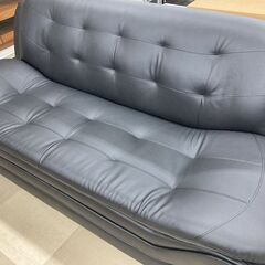 【軽トラック無料貸出サービス有】3人掛けソファー　アーバン通商　ブラック　未使用品