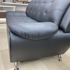 【軽トラック無料貸出サービス有】3人掛けソファー　アーバン通商　ブラック　未使用品