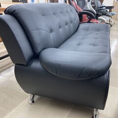 【軽トラック無料貸出サービス有】3人掛けソファー　アーバン通商　ブラック　未使用品