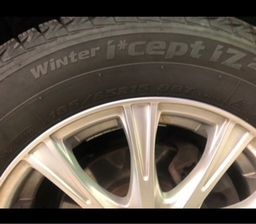 スタッドレスタイヤ　アルミホイール付き　4本セット　現状販売品です。185/65R15