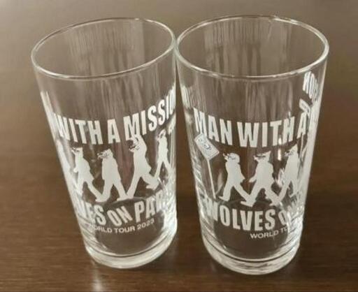 MAN WITH A MISSION ガウくじ B賞　ミニグラス　２コセット