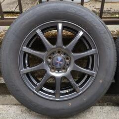 プリウス　サマータイヤ2023年製造、アルミホイール4本セット