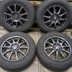プリウス　サマータイヤ2023年製造、アルミホイール4本セット
