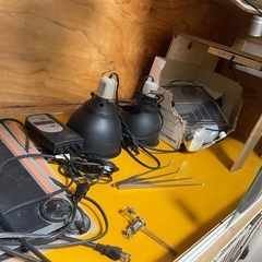 自作の大型爬虫類飼育ケージと
飼育用品