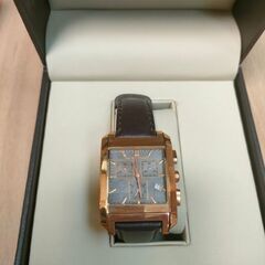 中古 バーバリー BU1566 スクエア ブラウン メンズ 腕時計 BURBERRY