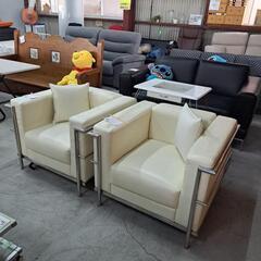 美品 激安 1Pソファ クション付き‼️2脚で15,000円‼️早い者