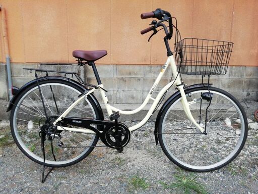 ２６インチシティサイクル　6段変速　中古、美車。