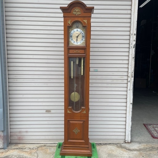 振り子時計 柱時計 ホールクロック 中古品 古い 機械時計 テンパスフュギット Tempus Fugit Dimple ドイツ ジャンク品