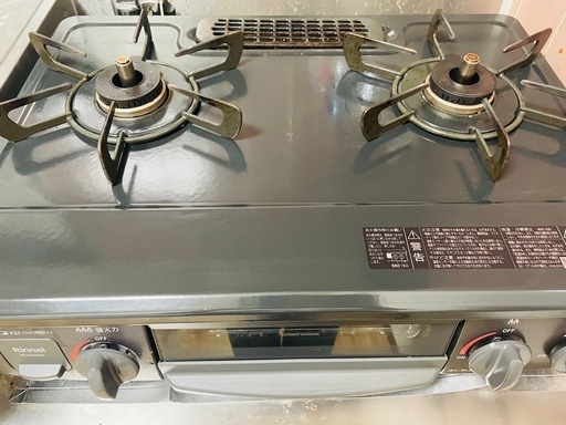 【元値約2万円】Rinnai ガスコンロ RTE565BK