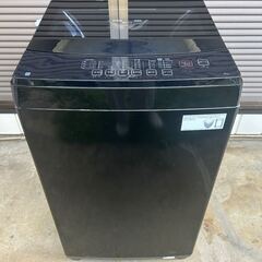 T★2023年製★ほぼ新品★ニトリ　洗濯機　ガラストップ　黒　ブラック 6kg全自動洗濯機(NT60T1 ブラック)(リサイクル回収なし