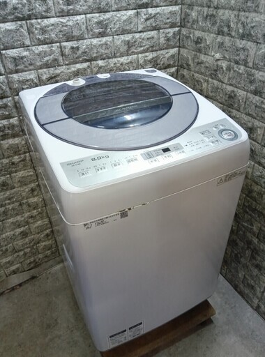 大阪送料無料★3か月保障付き★洗濯機★2018年★シャープ★8kg★ES-GV8B-S★S-432