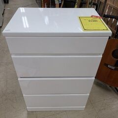 J5129 ニトリ NITORI 5段チェスト ホワイト クリーニング済 【リユース