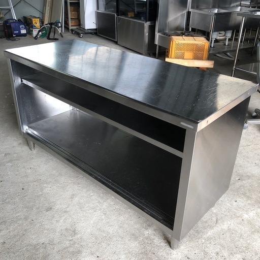 調理台 作業台 1500×600×800mm 扉なし