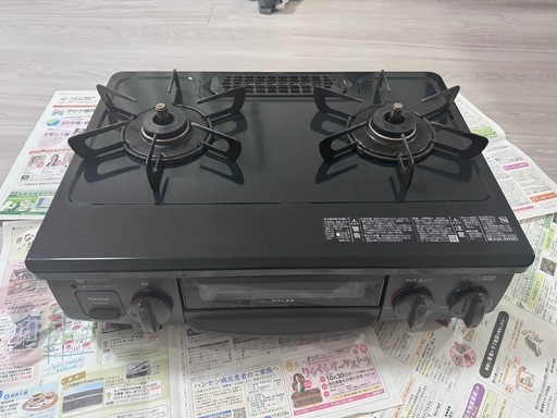リンナイガステーブル都市ガス12A・13A幅約56cm 片面焼きグリル 右強火力