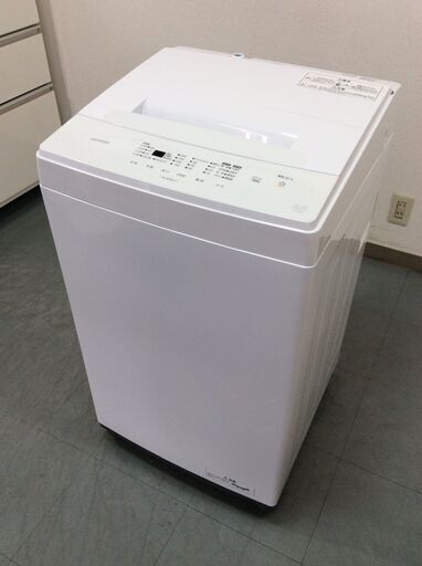 （10/5受渡済）JT9585【IRISOHYAMA/アイリスオーヤマ 6.0㎏洗濯機】2023年製 IAW-T604E 家電 洗濯 簡易乾燥付