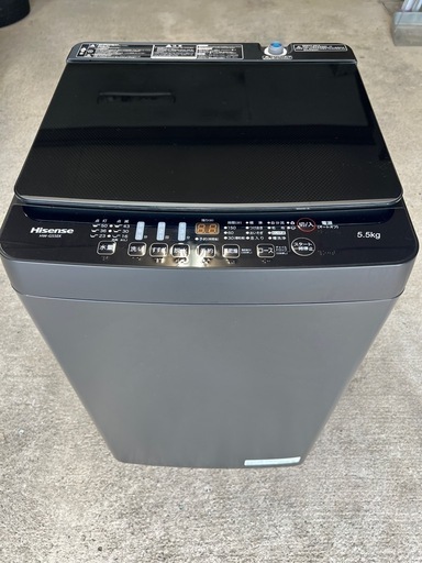 【配送可能】2022年製 Hisense ハイセンス　5､5K洗濯機