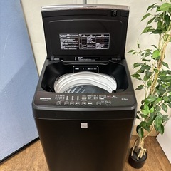 I392 🌈 スタイリッシュなマットブラック Hisense 洗濯機 （5.5㎏) ⭐ 動作確認済 ⭐ クリーニング済